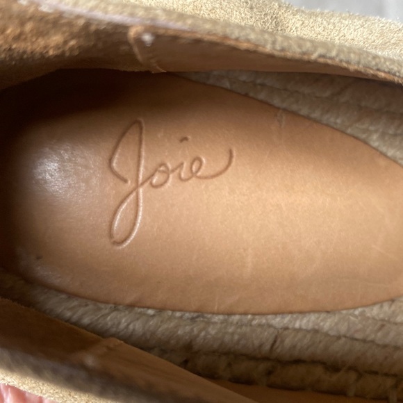 Joie Dafni Fawn Suede Wedge Espadrilles Loafer Shoes - Picture 15 of 15